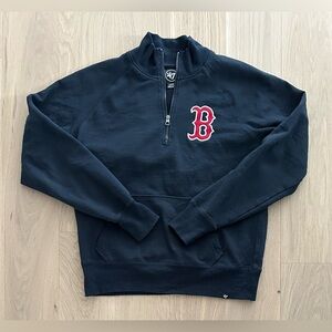 47’ Brand Boston Red Sox MLB Baseball 1/4 Zip Sweatshirt
